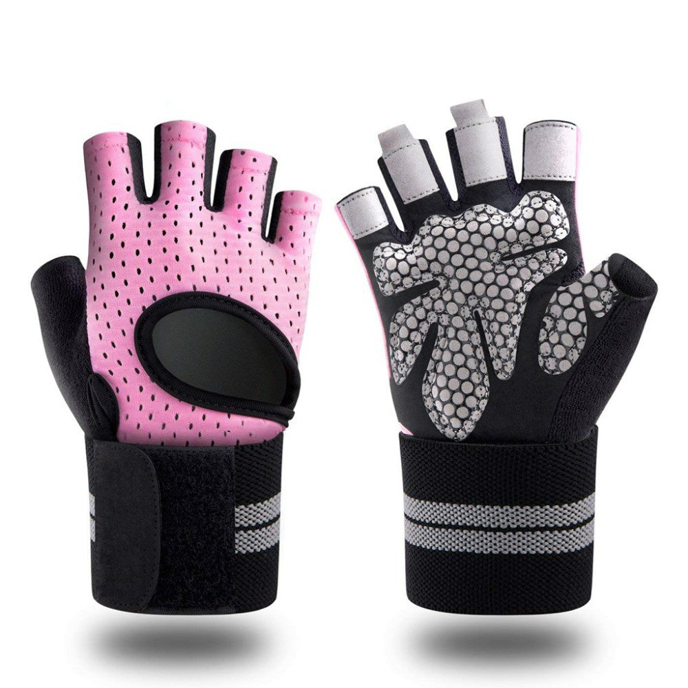 Crossfit-gants de musculation en cuir avec bandes à poignet poignées, pour  la Protection des paumes, gant de Fitness de traction