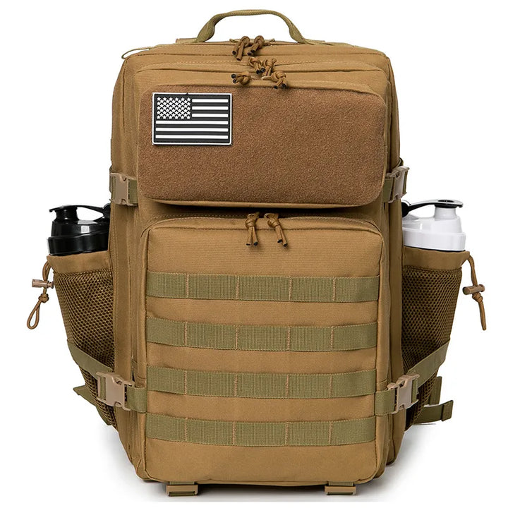 SAC CROSSFIT MILITAIRE TACTIQUE 50L "OPS" kaki face