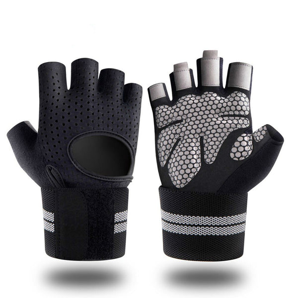 Gants Musculation avec protection poignet  noir