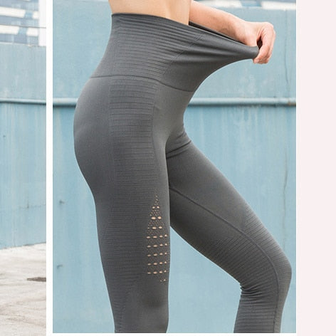 Legging femme sport fitness gris