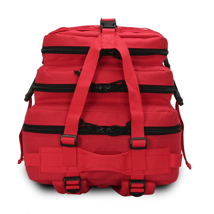 sac crossfit militaire rouge de haut