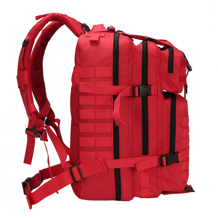 sac crossfit militaire rouge de cote