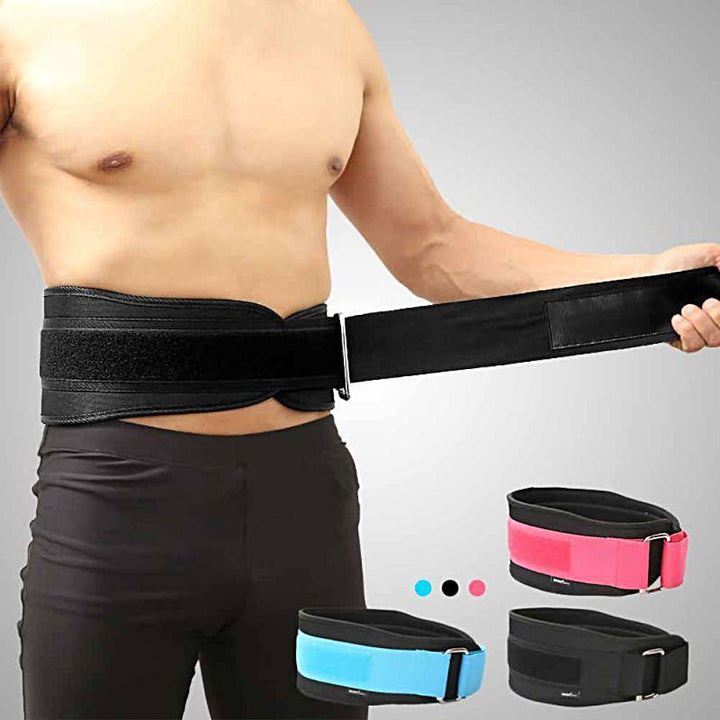 homme avec Ceinture Lombaire musculation en nylon 3 couleur