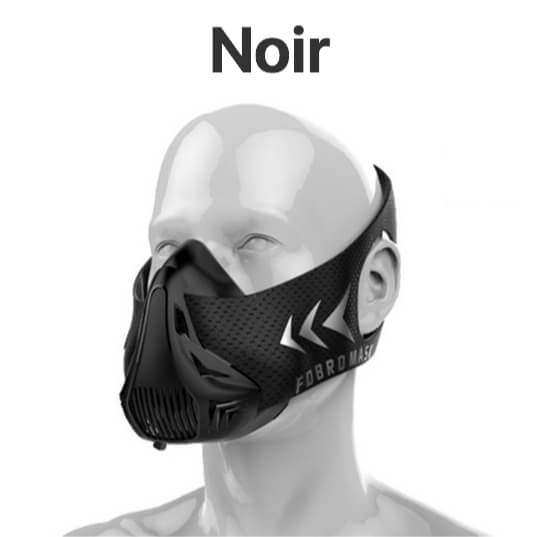 Masque d'entraine de simulation d'altitude noir